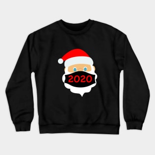 Santa Wearing Mask - Funny Quarantine Christmas 2020 Crewneck Sweatshirt
